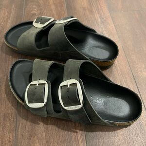 Birkenstock Big Buckle Arizona Women’s Black Sandals